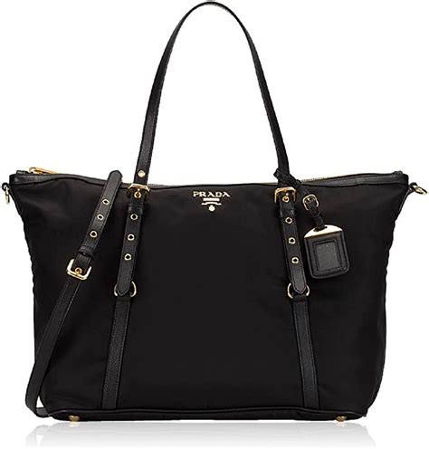 prada tessuto leather trimmed bag|prada tessuto handbags.